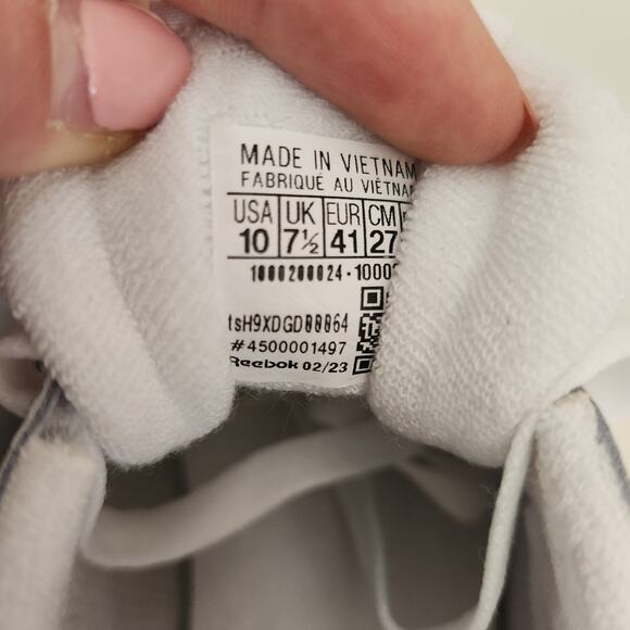 Reebok Women's Club C Double Revenge Sneaker, White/Feel Good Blue/Chalk, 10 - Picture 7 of 10